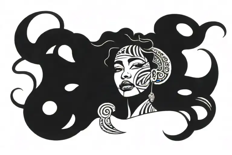 Black Girl With Large Hair