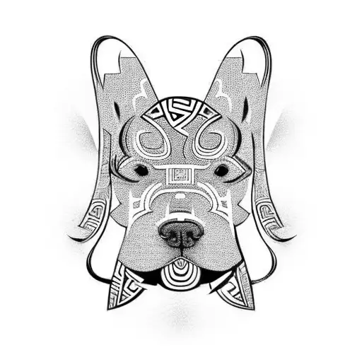 Dog Head Maori Style