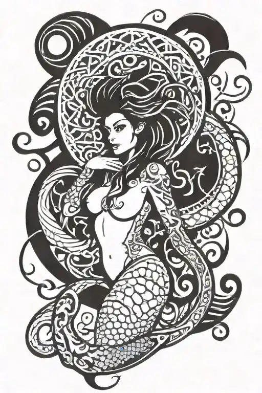 Capricorn Mermaid Surrounded