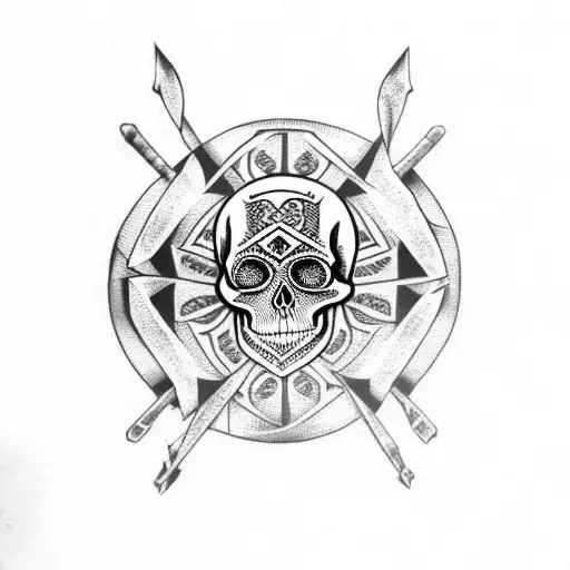 Tribal Style Skull