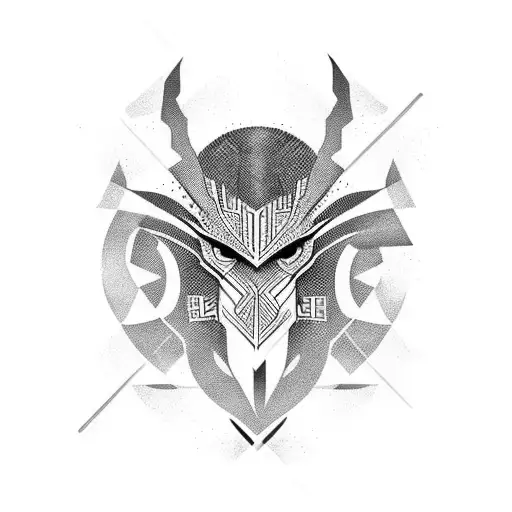 Heavy Black Work With Abstract And Sharp Desings