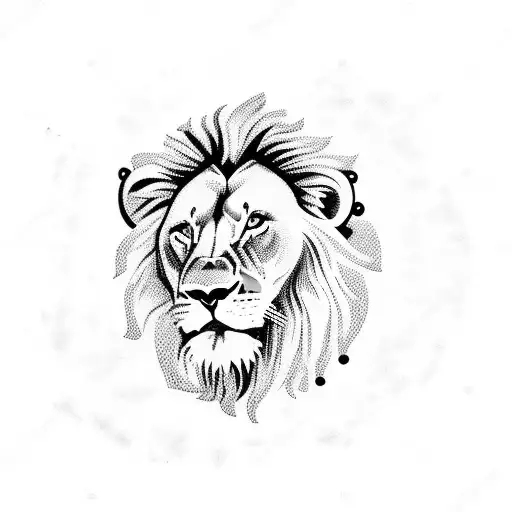 Lion Holding Standing On Hind Legs A Basketball In Its Paw