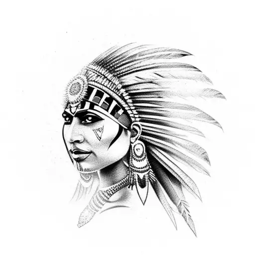 Indian Warrior Woman