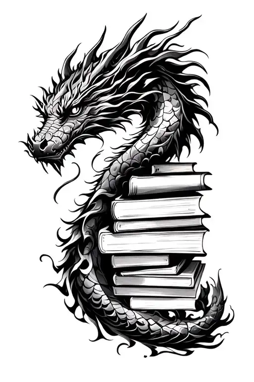 Sleeping Dragon Tower Of Books Forming