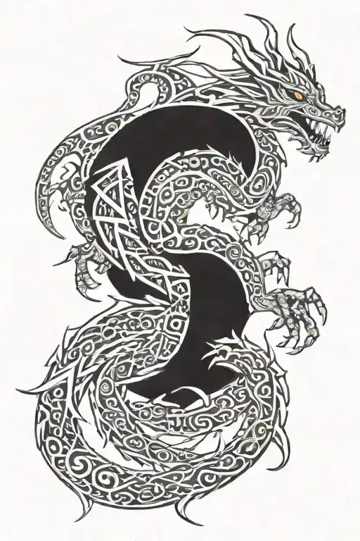 Dragon Chained With Words