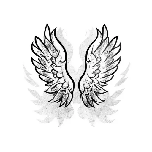 Angel Wings Filipino Tribal For Hand 