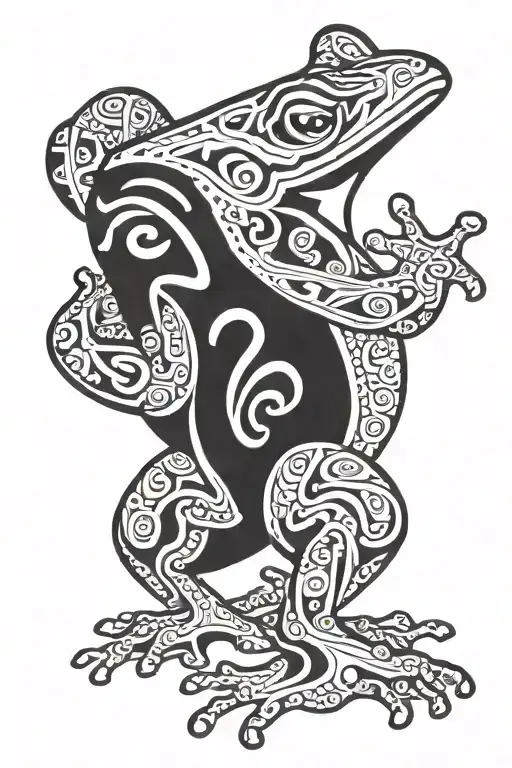 Mayan Frog Walking Along