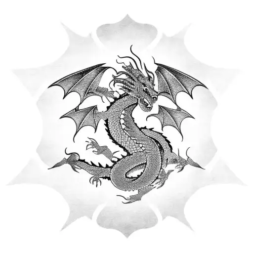 Dragon With Paw Prints