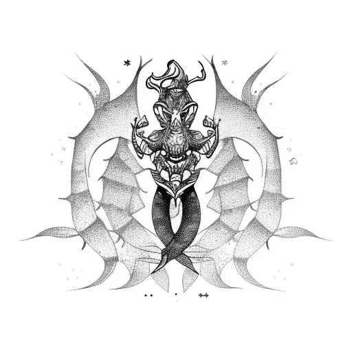 Zodiac Mermaid And Scorpio