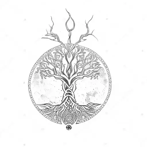 Tree Of Life With Chakra