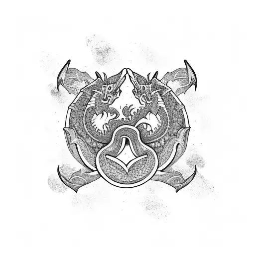 Dragon Chest To Arm Tatoo