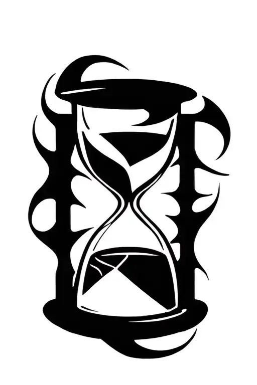 Hourglass With Sharp Lines