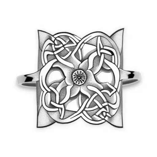 Celtic Flower Cuff