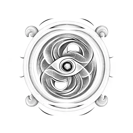 Fire And Water Meeting In A Ying Yang Style