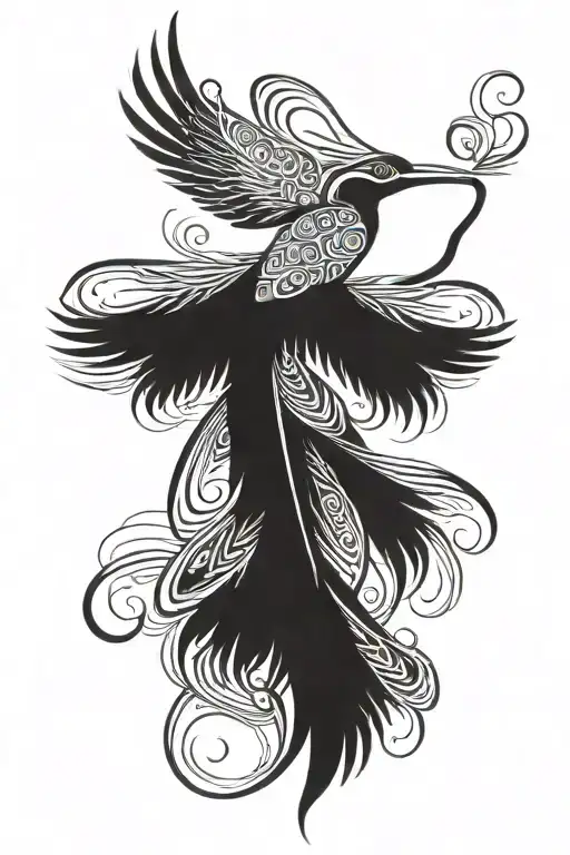 Papua New Guinea Raggiana Bird Of Paradise Emphasising The Tail Feathers