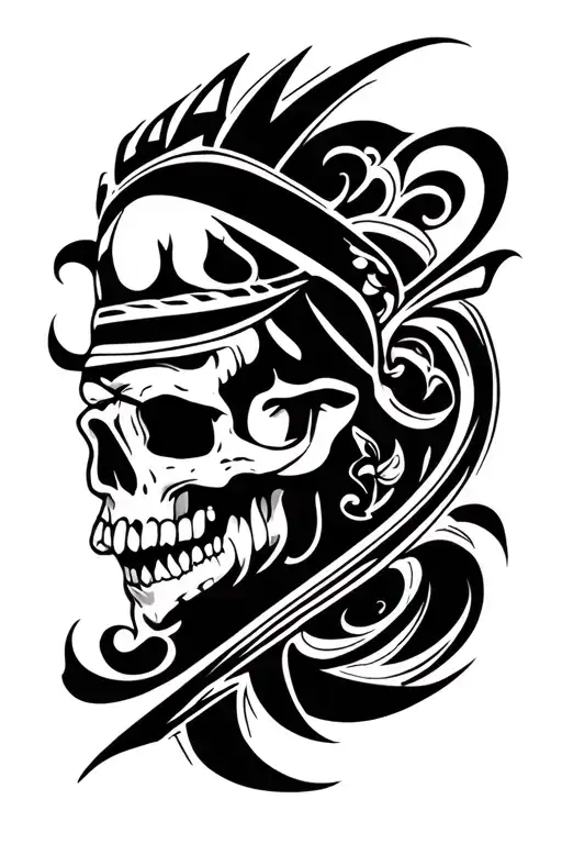 Gangster Style Tattoo Design