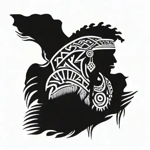 African American Native American Man