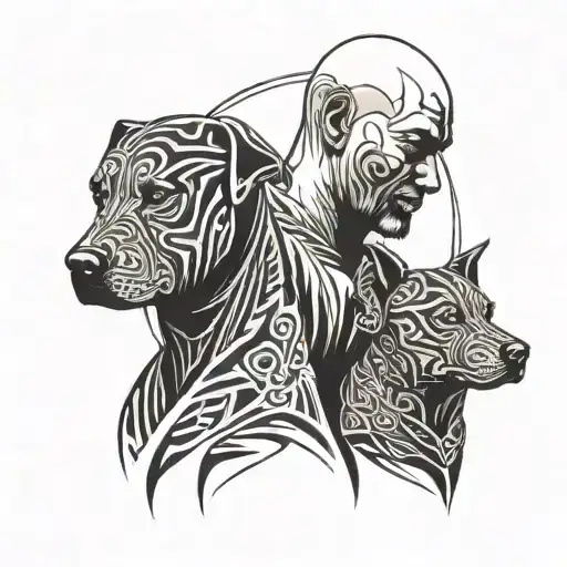 Bald Guy With Dog