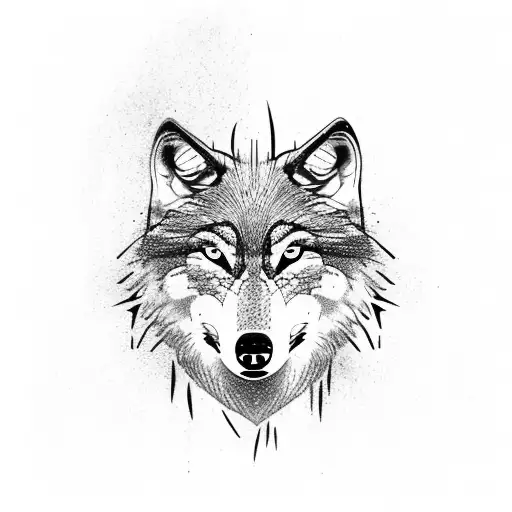 Wolf With Raven With Smoke And Forrest