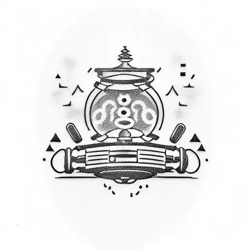 Create A Tattoo Of A Magical Music Box With Studio Ghibli-inspired Details