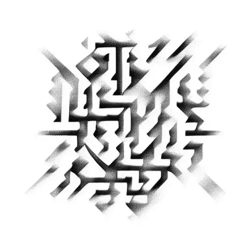 Man In A Maze Abstract Shaped Unique