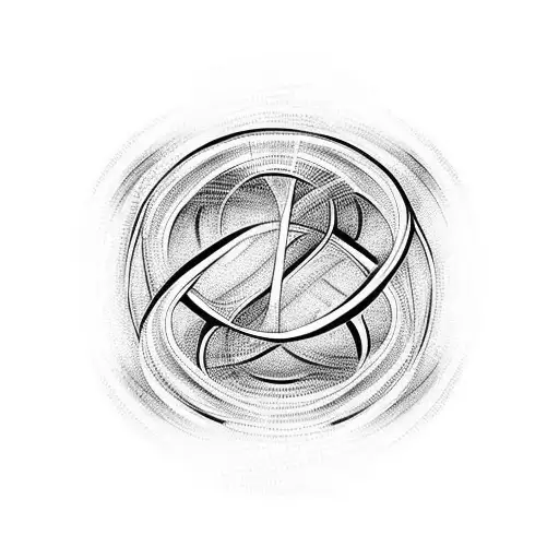 Infinity Symbol With Calligraphy Of Mukt Which Is Free In Hindi