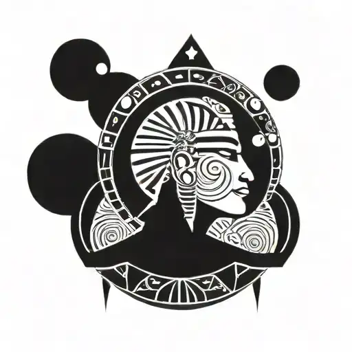 Khunsu The Egyptian God Eclipse With The Moon Phases