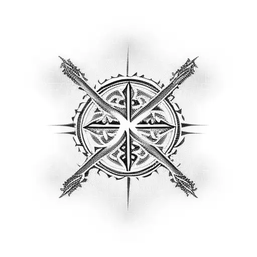 Lace Christian Cross Of Gothic Style