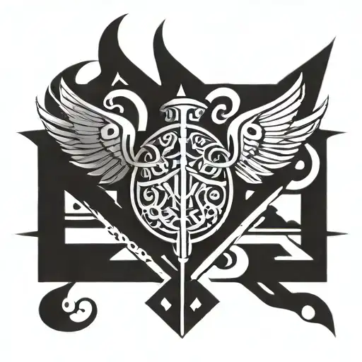 Valkyrie Kyrie Ambigram
