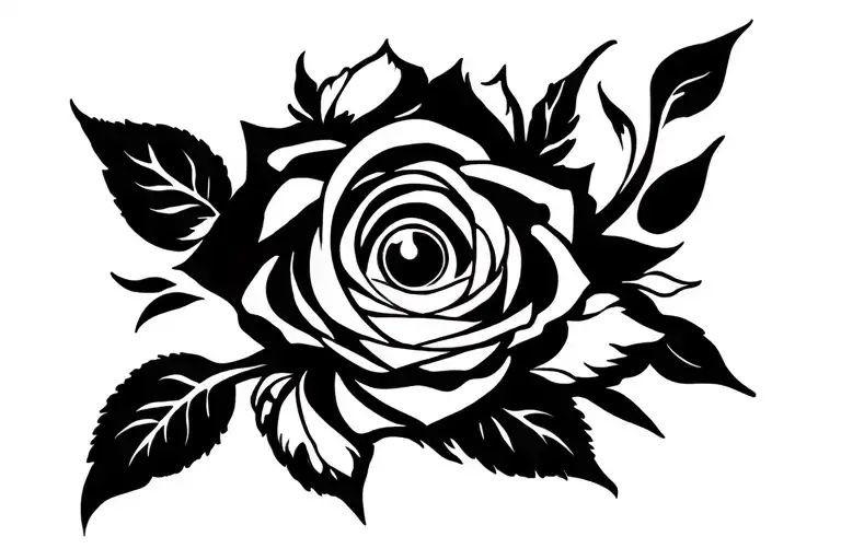 Rose With The Eye Of Life