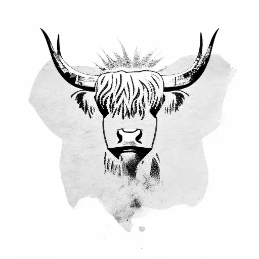 Highland Cow Head