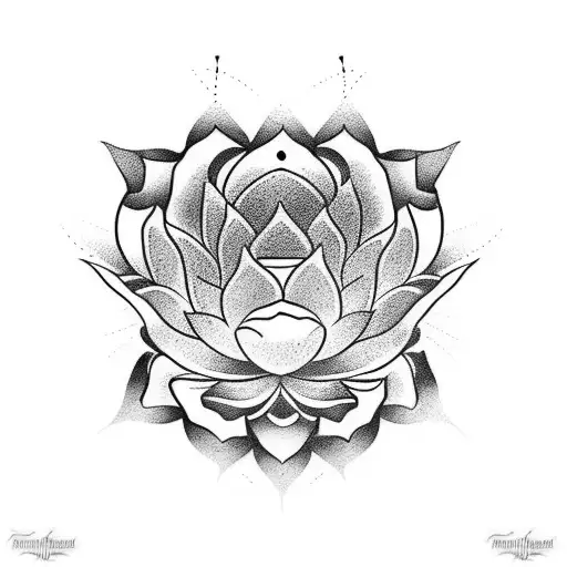 Lotus Flower And Lord Vishnu Forearm