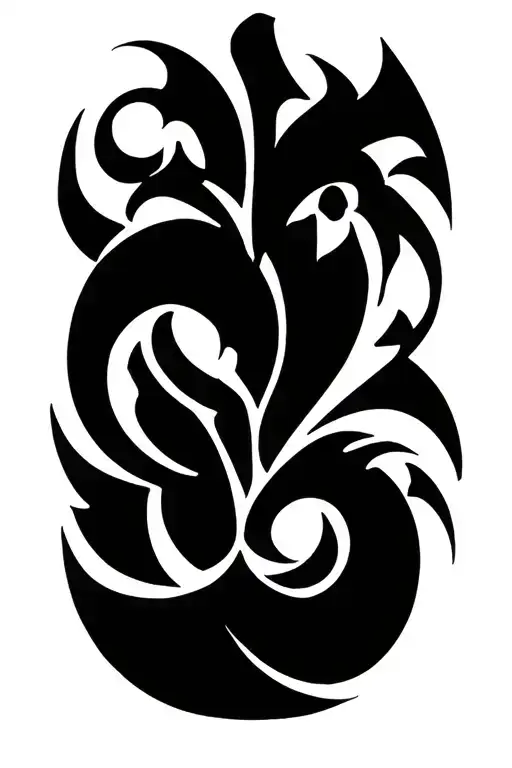 Stencil De Neo Tribal In The Elbow