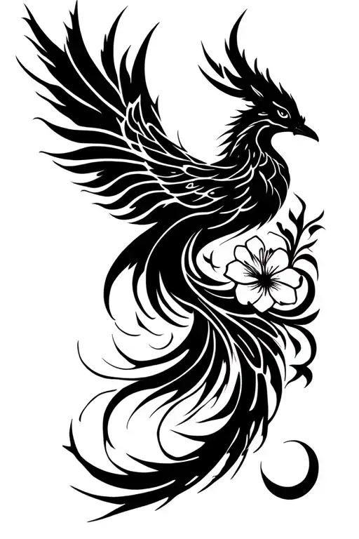 Phoenix Long Tail Flowers