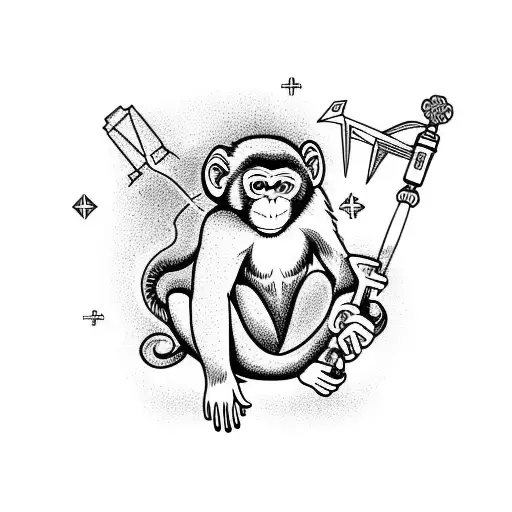 Monkey With Aquarius And Travel Work