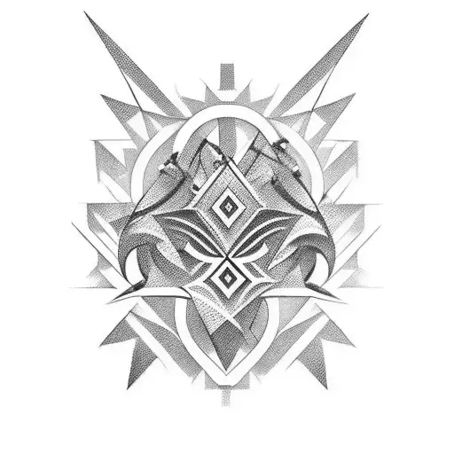 Create An Abstract Art Piece Signifying Strength