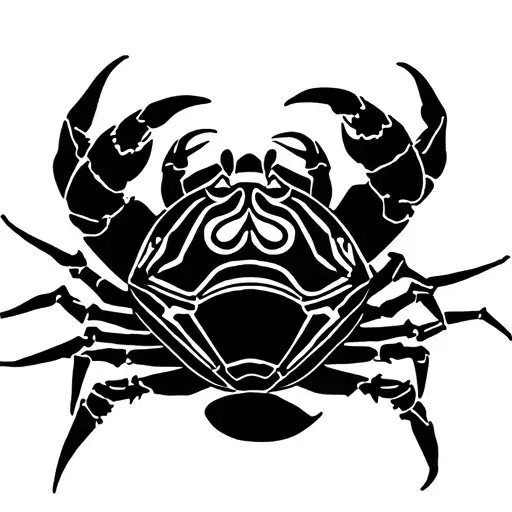 Cancer Crab Extended Claws Zodiac Symbol