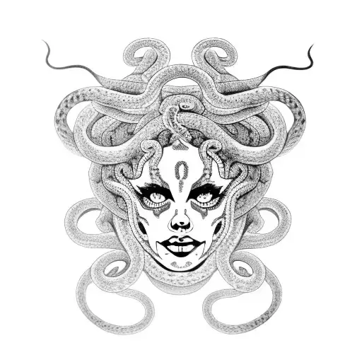 Medusa Head With Only 2 Snakes