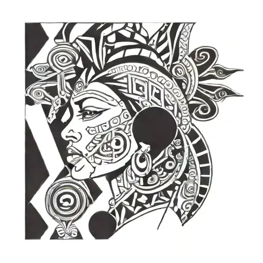 Line Drawing Of Woman