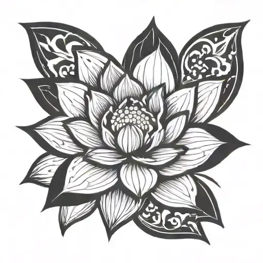 She Did Lotus Flower Blooming