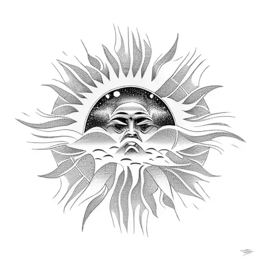 Sun Surrounded By Waves 360