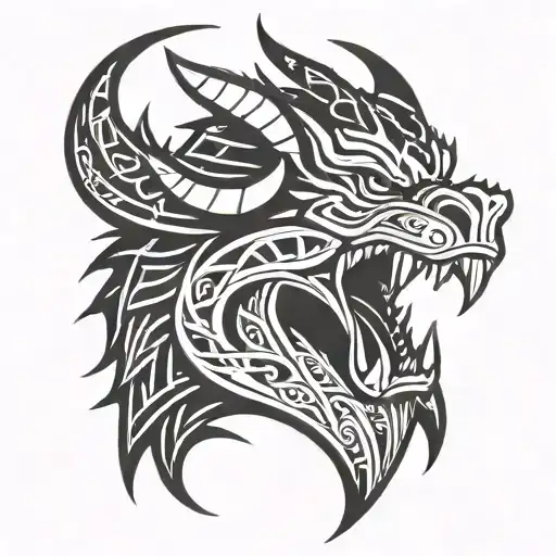 Viking Dragon Head