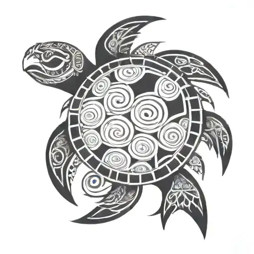 Hawaiian Turtle Tribal