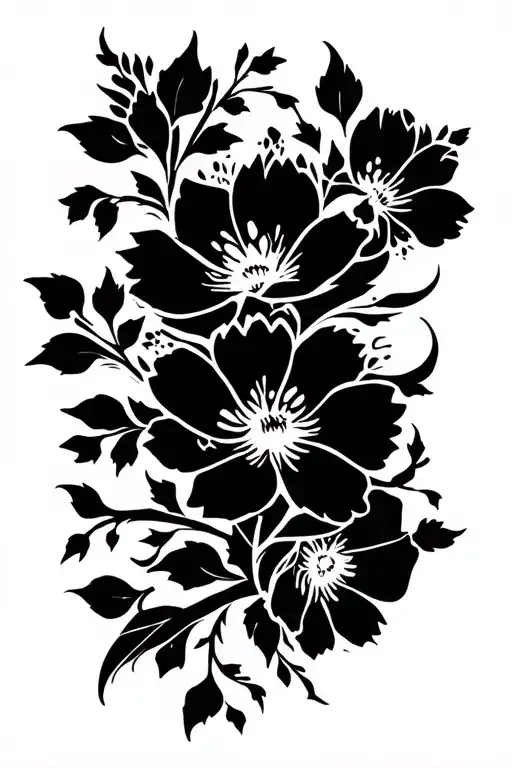 Vine Of Flowers Blooming