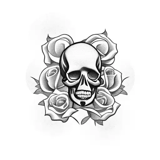 Skull And Roses
