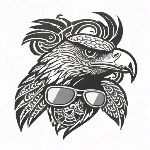 Eagle With Aviators On