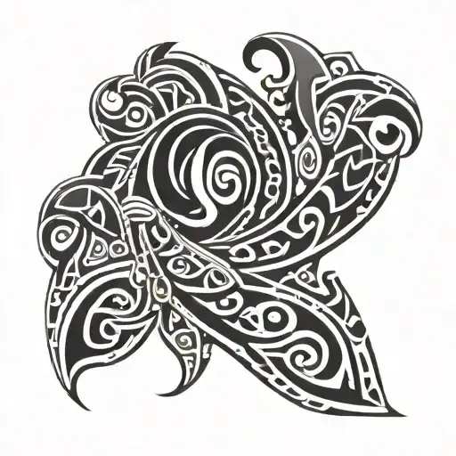 Maori Style Tattoo With Irish Gaelic Knots