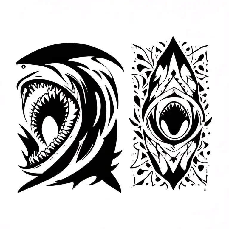 Tribal Shark Patterns