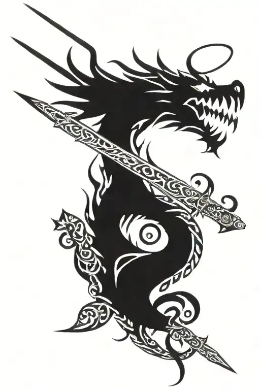 Sword And Dragon Wrapped