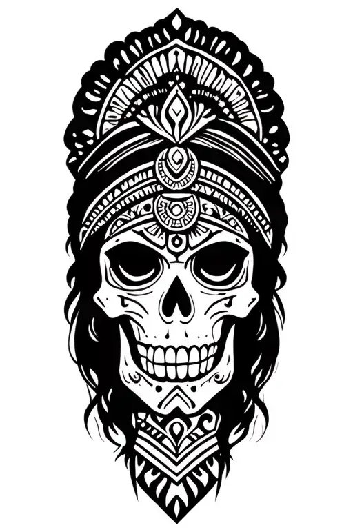 Aztec Skull Princess
